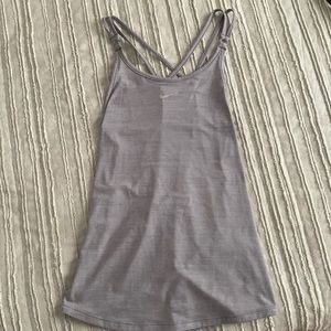 Nike grey athletic tank top